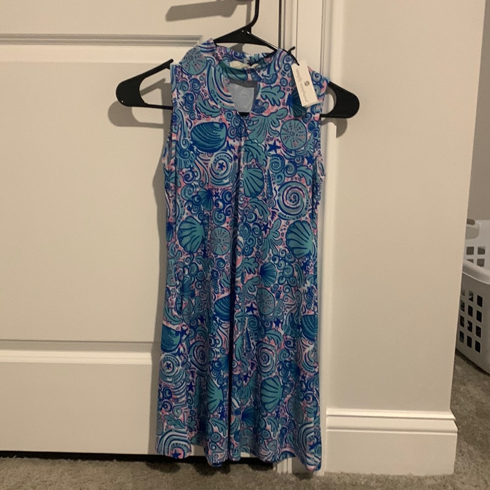 Multicolored simply Southern youth small dress